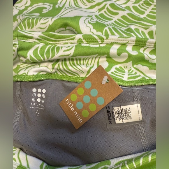 Title Nine Dream Skort Banana Leaf Lucky Green Skort, Size Small NWT - Picture 6 of 6